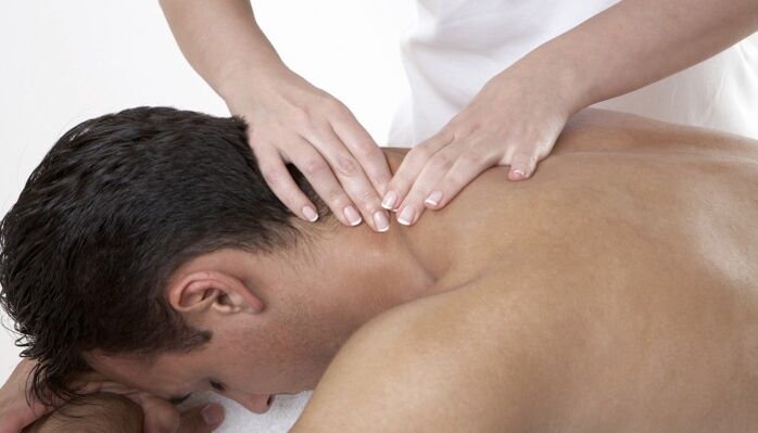 Massage spine osteochondrosis