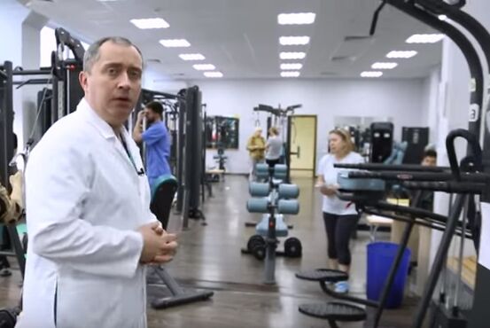 Classes for cervical vertebrae disease in the gym