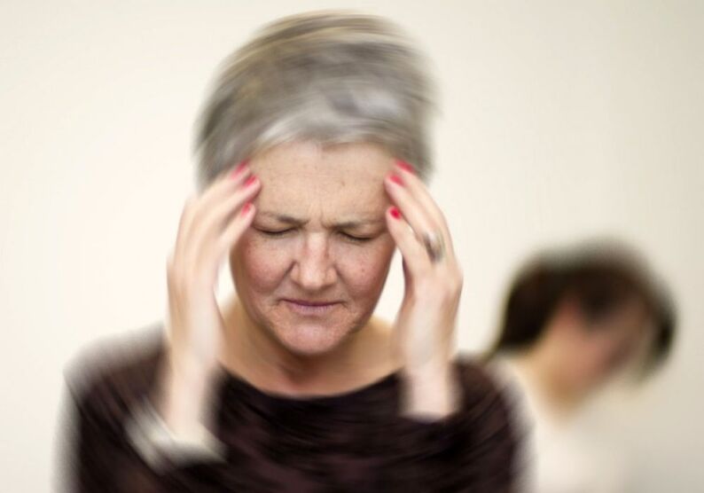 Dizziness in cervical osteochondrosis