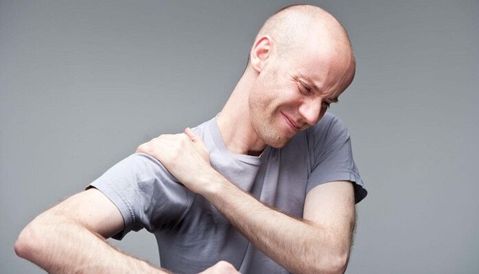 Shoulder pain in osteochondrosis